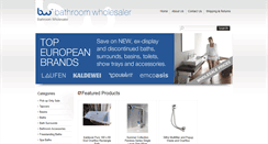 Desktop Screenshot of bathroomwholesaler.com